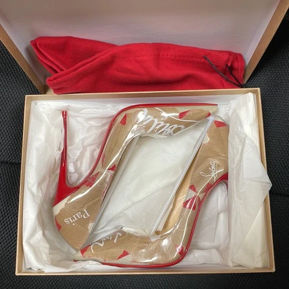 NWT ❤️Christian Louboutin❤️So Kate 120 Kraft Paper Pumps - Picture 3 of 9